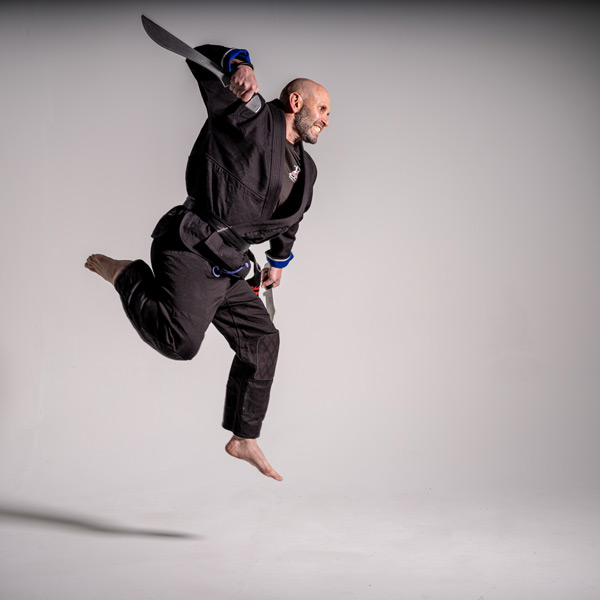 Mitchell A Greenberg doing martial arts